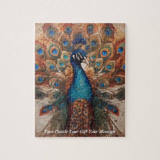 Puzzle Belle Splendor Majestic : Le Peacock Boho (Vertical)
