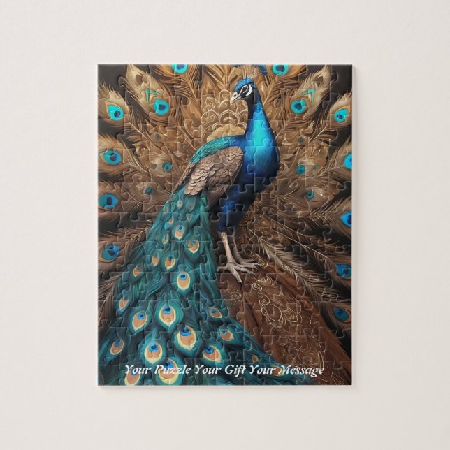 Puzzle Belle Splendor Majestic : Le Peacock Boho (Vertical)