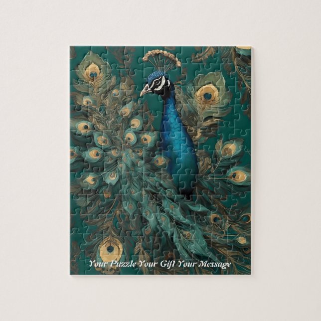 Puzzle Belle Splendor Majestic : Le Peacock Boho (Vertical)