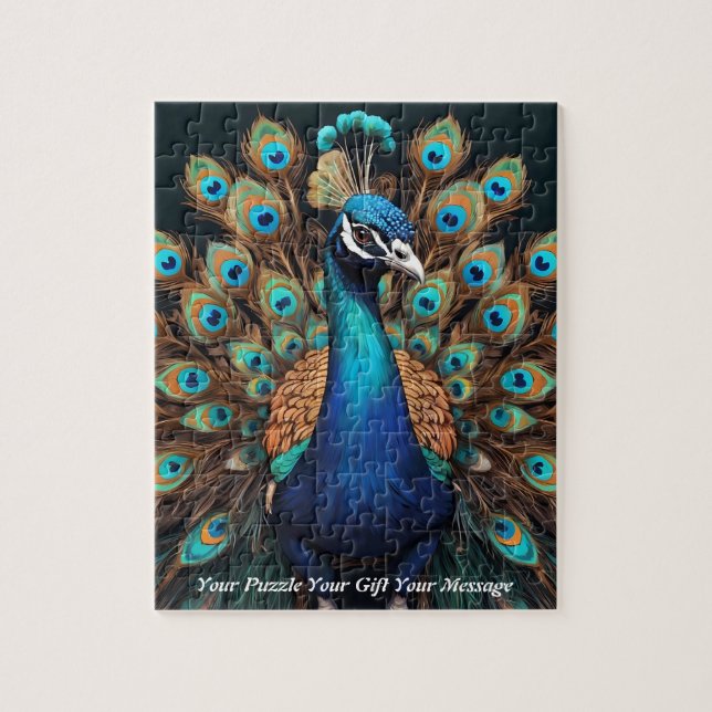 Puzzle Belle Splendor Majestic : Le Peacock Boho (Vertical)