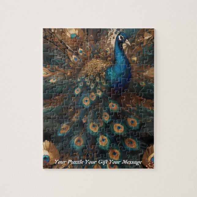 Puzzle Belle Splendor Majestic : Le Peacock Boho (Vertical)