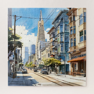 Puzzle Belle stylo et croquis d'encre de San Francisco