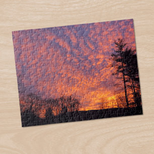 Puzzle Belle Sunrise Nuages Roses Photo