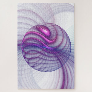 Puzzle Belle Swing Moderne Art Fractal Abstrait Rose