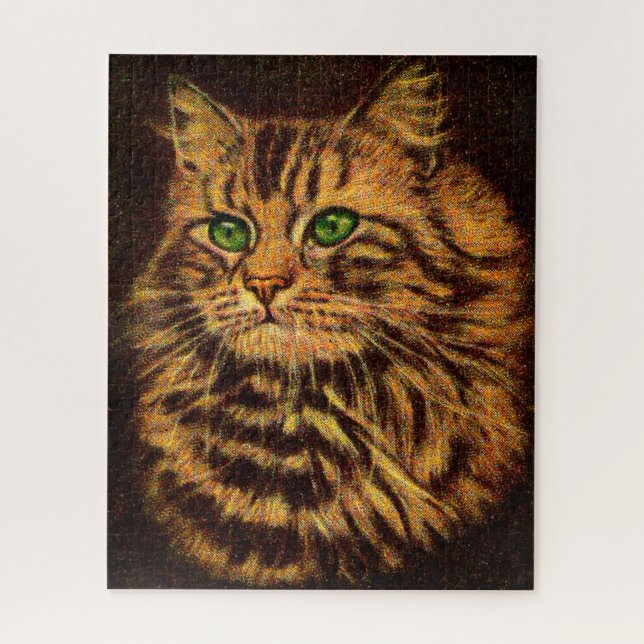 Puzzle belle tabby à cheveux longs (Vertical)