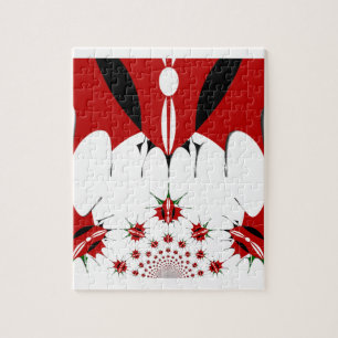 Puzzle Belle Tapisserie du Kenya : Papillon du drapeau du