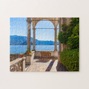 Puzzle Belle terrasse sur le lac de Côme, Lombardie, Ital