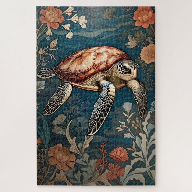 Puzzle Belle tortue sous-marine (Vertical)