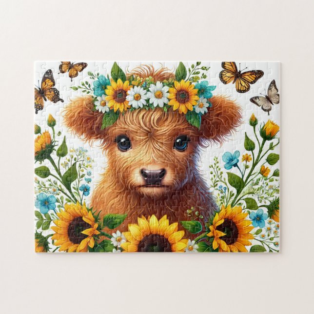 Puzzle Belle vache des Highlands (Horizontal)