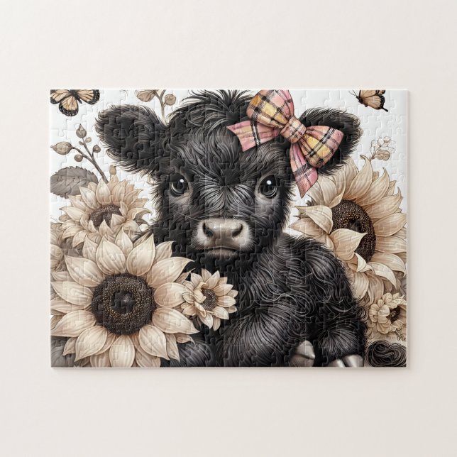 Puzzle Belle vache des Highlands (Horizontal)