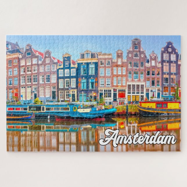 Puzzle Belle Ville D'Amsterdam, Pays-Bas (Horizontal)