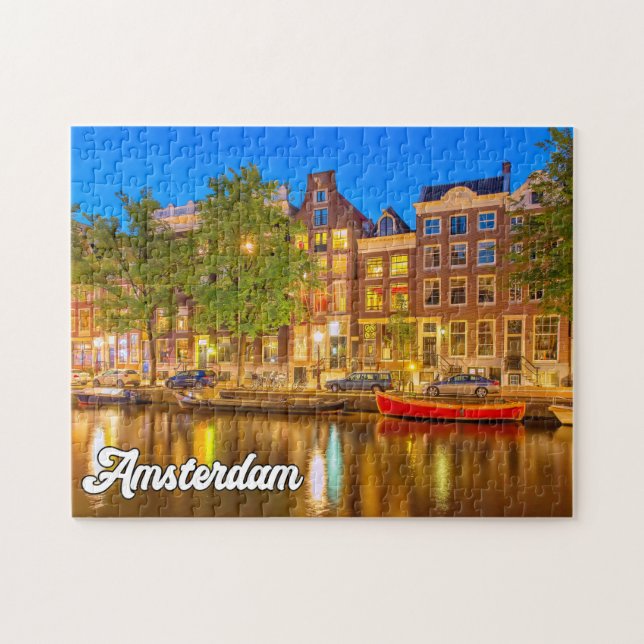 Puzzle Belle Ville D'Amsterdam, Pays-Bas (Horizontal)