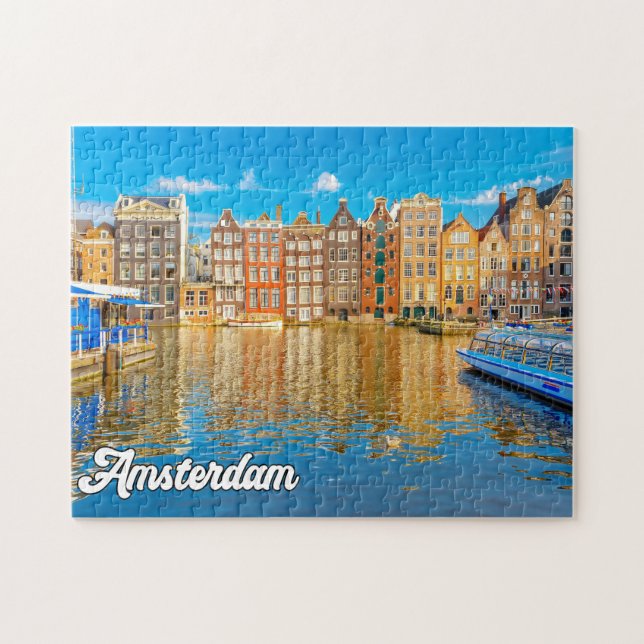 Puzzle Belle Ville D'Amsterdam, Pays-Bas (Horizontal)