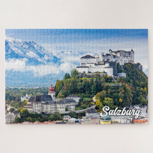 Puzzle Belle Ville De Salzbourg, Autriche (Horizontal)