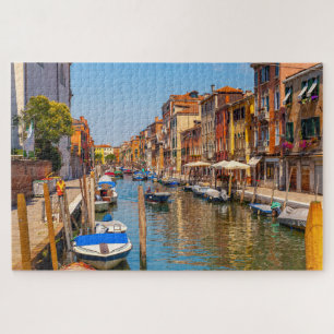 Puzzle Belle vue pittoresque sur un canal à Venise, Itali