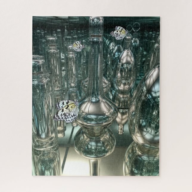Puzzle Belles Bouteilles et Papillons (Vertical)