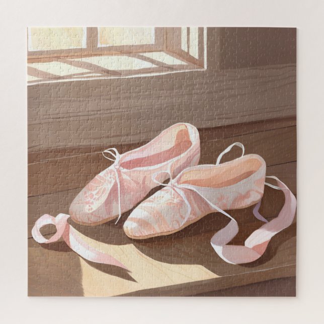 Puzzle Belles Chaussons De Ballet | Joli rose (Vertical)