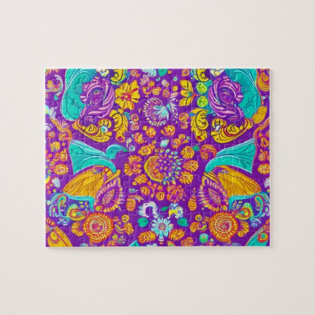 Puzzle Belles fleurs colorées (Horizontal)