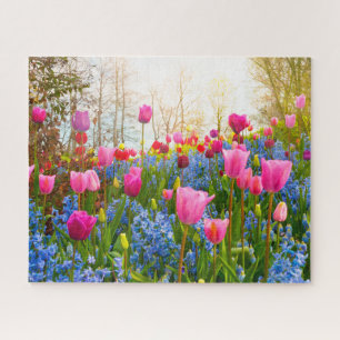 Puzzle Belles fleurs de printemps - Tulipes et Hyacinth