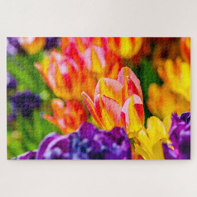 Puzzle Belles fleurs de tulipes (Horizontal)