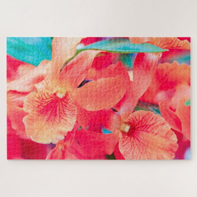 Puzzle Belles fleurs rouges (Horizontal)