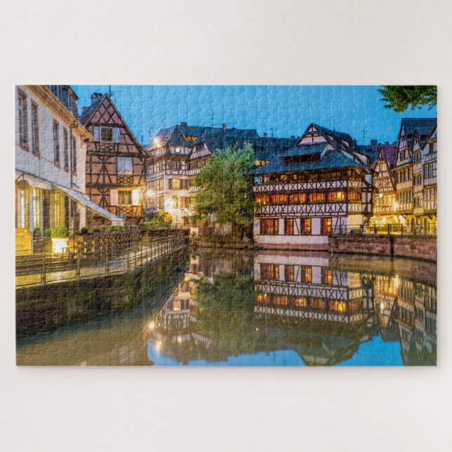 Puzzle Belles maisons à colombages Strasbourg France Voya (Horizontal)