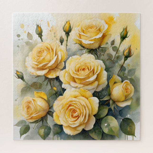 Puzzle Belles Roses Jaunes (Vertical)