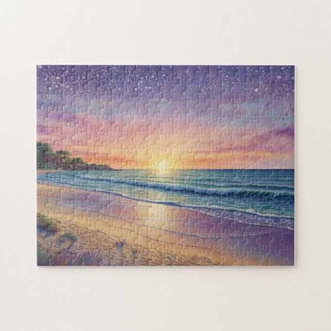 Puzzle Belles vagues de plage et art de rivage (Horizontal)
