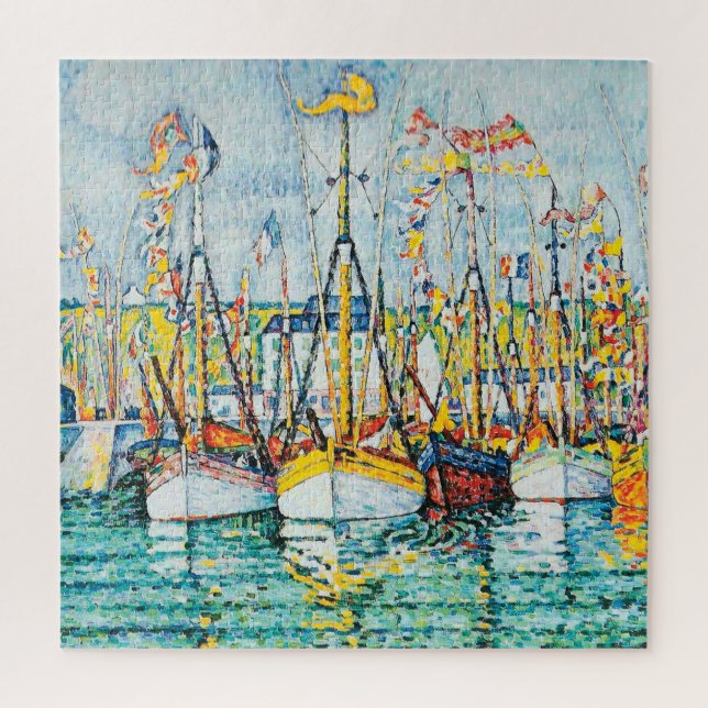 Puzzle Bénédiction de la flotte de thon à Groix par Paul  (Vertical)