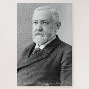 Puzzle Benjamin Harrison 23e président de l'Amérique.