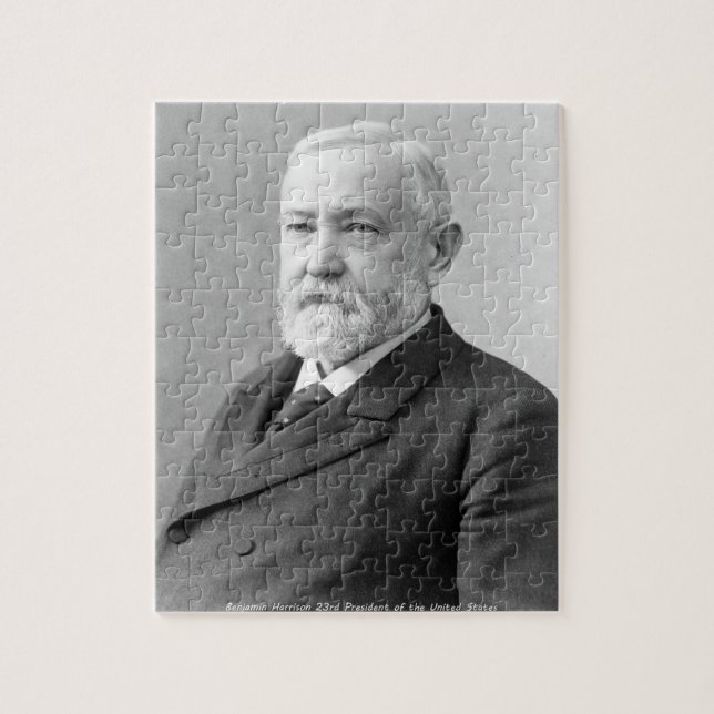 Puzzle Benjamin Harrison 23e président des États-Unis. (Vertical)