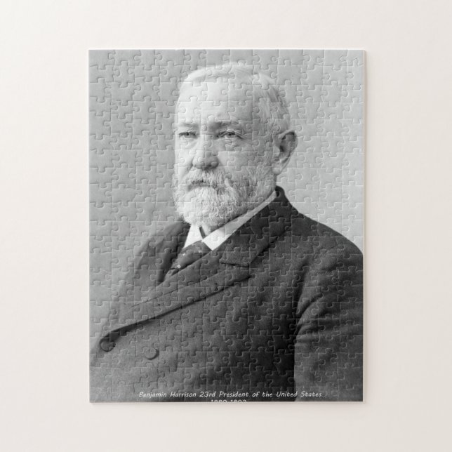 Puzzle Benjamin Harrison 23e président des États-Unis. (Vertical)