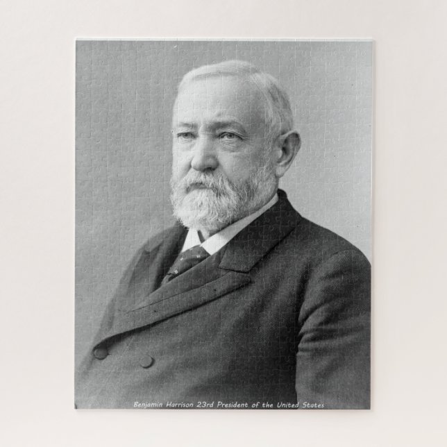 Puzzle Benjamin Harrison 23e président des États-Unis. (Vertical)