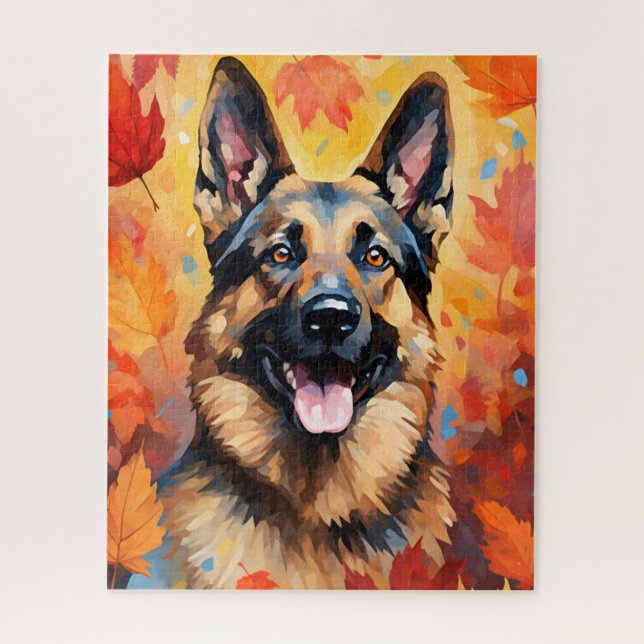 Puzzle Berger allemand automne Thanksgiving (Vertical)