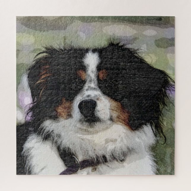 Puzzle Berger australien, animal de compagnie, chien (Vertical)