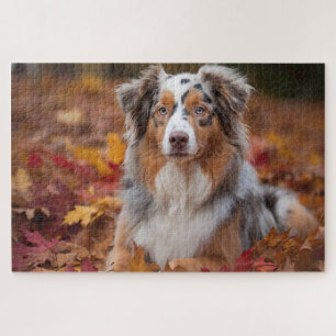 Puzzle Berger Australien dans les feuilles d'automne Insp