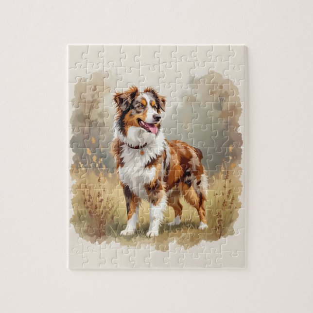 Puzzle Berger Australien Red Merle Aussie (Vertical)