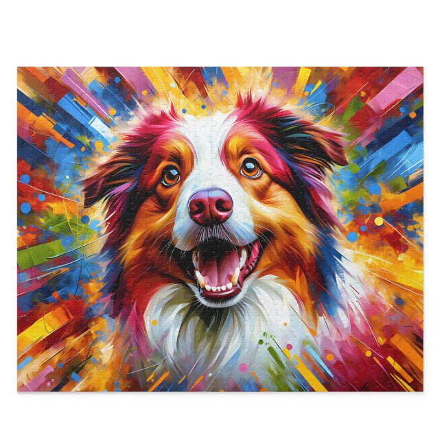 Puzzle Berger Australien : Red Merle Aussie (Australian Shepherd Puzzle: Red Merle Aussie Jigsaw)