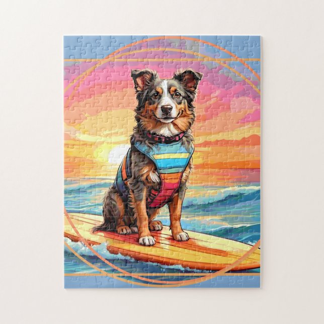 Puzzle Berger Australien Surfant (Vertical)