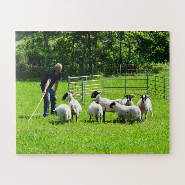 Puzzle Berger avec mouton (Horizontal)