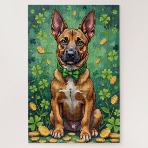 Puzzle Berger belge Malinois Saint-Patrick Chanceux Chien