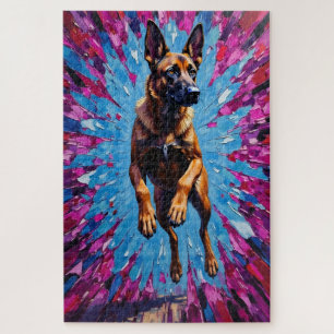 Puzzle Berger belge Malinois Saint-Valentin Cœur Brisé