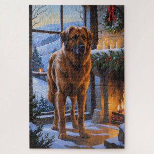 Puzzle Berger d'Anatolie avec lumières de Noël vacances