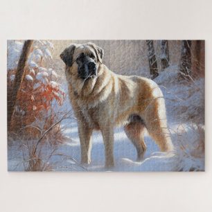 Puzzle Berger d'Anatolie Qu'il neige Noël