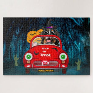 Puzzle Bernois Mountain Dog voiture voiture effrayant Hal