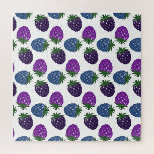 Puzzle Berries colorées : Motif multicolore sans fil.
