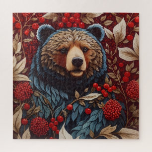 Puzzle Berries rouges de l'ours Brown William Morris Insp