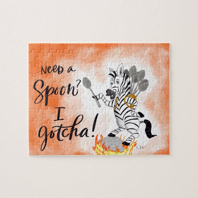 Puzzle Besoin D'Une Cuillère ? Je L'Ai Pris. 110 pièces (Horizontal)