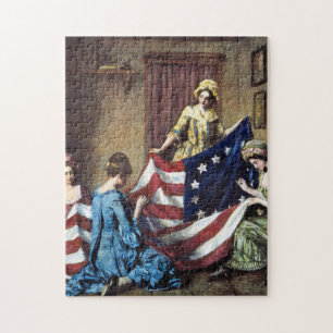 Puzzle Betsy Ross Sewing The American Flag