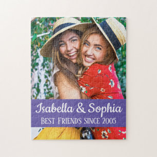 Puzzle BFF Meilleurs amis tendance photo personnalisée mo